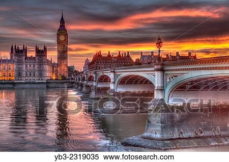The Houses Of Parliament and Westminster Bridge, London, England. View Large Photo Image Stock Photography - The Houses Of Parliament and Westminster Bridge, London, England.. Fotosearch