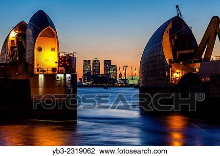 The Thames Barrier, London, England. View Large Photo Image Stock Image - The Thames Barrier, London, England.. Fotosearch