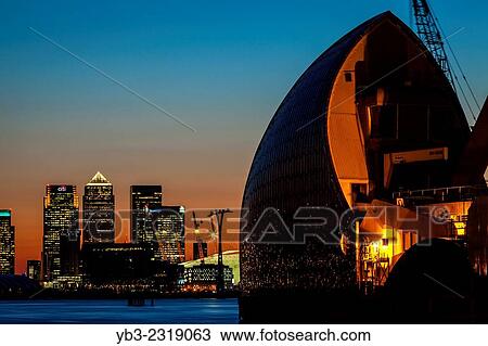 The Thames Barrier, London, England. View Large Photo Image Stock Image - The Thames Barrier, London, England.. Fotosearch