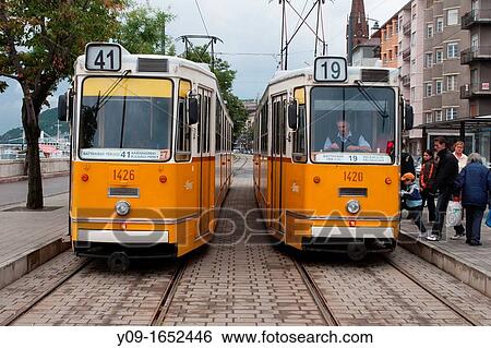 Tram, Budapest, Hungary View Large Photo Image Stock Photograph - Tram, Budapest, Hungary. Fotosearch