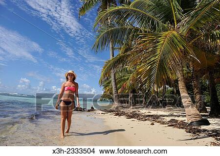 young girl on the Bois Jolan beach, Sainte-Anne, Grande-Terre, Guadeloupe, overseas region of France, Leewards Islands, Lesser Antilles, Caribbean. View Large Photo Image Picture - young girl on the Bois Jolan beach, Sainte-Anne, Grande-Terre, Guadeloupe, overseas region of France, Leewards Islands, Lesser Antilles, Caribbean.. Fotosearch