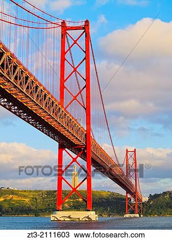 25 de Abril Bridge over the Tagus River in Lisbon, Portugal. View Large Photo Image Stock Image - 25 de Abril Bridge over the Tagus River in Lisbon, Portugal.. Fotosearch