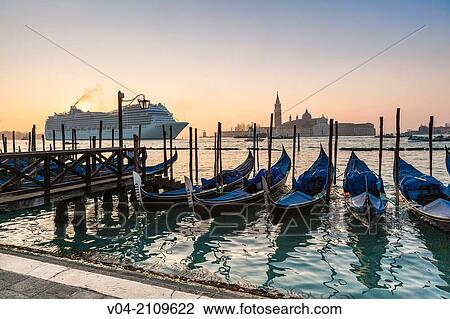A luxury liner arriving in Venice in the early morning with San Giorgio Maggiore in the background, Italy, Europe View Large Photo Image Stock Image - A luxury liner arriving in Venice in the early morning with San Giorgio Maggiore in the background, Italy, Europe. Fotosearch