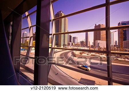 A view of new buildings area from Metro Station, Dubai, United Arab Emirates, Middle East View Large Photo Image Stock Photo - A view of new buildings area from Metro Station, Dubai, United Arab Emirates, Middle East. Fotosearch