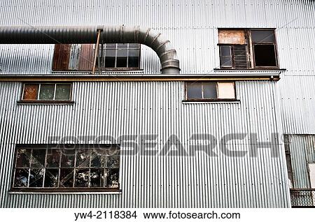 Picture - Abandoned industrial building, Cockatoo Island, Sydney, Australia.. Fotosearch
