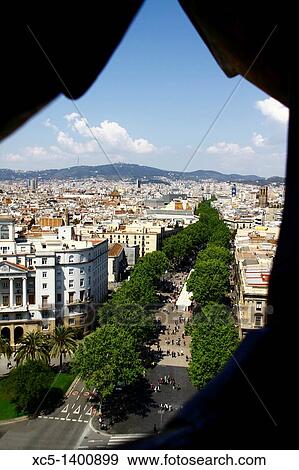 Barcelona, Catalonia, Spain, Europe View Large Photo Image Stock Photo - Barcelona, Catalonia, Spain, Europe. Fotosearch