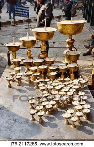 butter candles at a temple, Kathmandu, Nepal. View Large Photo Image Stock Photography - butter candles at a temple, Kathmandu, Nepal.. Fotosearch