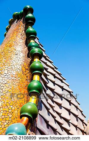 Casa Batllo House, Gaudi, 1904-1906 at the Passeig de Gracia, Barcelona, Catalonia, Spain. View Large Photo Image Stock Photo - Casa Batllo House, Gaudi, 1904-1906 at the Passeig de Gracia, Barcelona, Catalonia, Spain.. Fotosearch