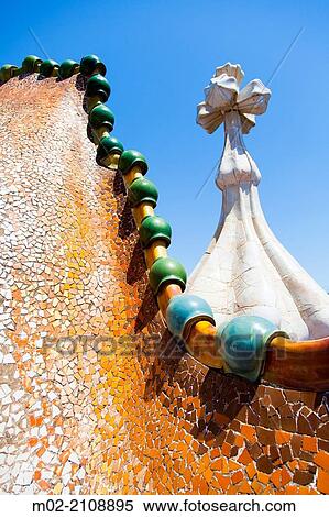 Casa Batllo House, Gaudi, 1904-1906 at the Passeig de Gracia, Barcelona, Catalonia, Spain. View Large Photo Image Stock Photography - Casa Batllo House, Gaudi, 1904-1906 at the Passeig de Gracia, Barcelona, Catalonia, Spain.. Fotosearch