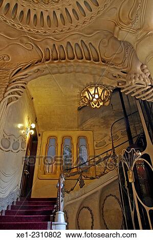 Stock Image - Casa Sayrach, 1915-1918, arch. Manuel Sayrach i Carreras, Barcelona, Catalonia, Spain. Fotosearch