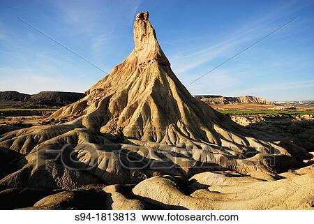 Stock Image - Castildetierra in Bardenas Reales, Navarra, Spain. Fotosearch