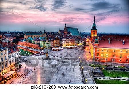 castle square and real palace. warsav. View Large Photo Image Stock Image - castle square and real palace. warsav.. Fotosearch