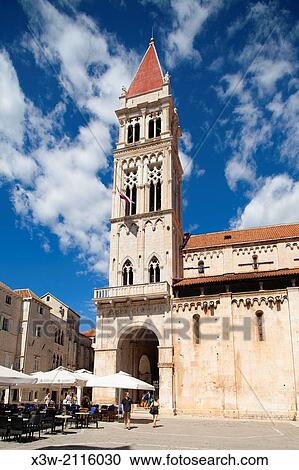 Stock Image - cathedral of st lawrence, trogir, dalmatia, croatia, europe.. Fotosearch
