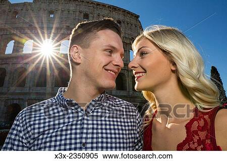 Couple at the Roman Colosseum in Rome Italy. View Large Photo Image Stock Photography - Couple at the Roman Colosseum in Rome Italy.. Fotosearch