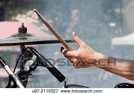 Detail of a Man Playing Drums. View Large Photo Image Stock Photo - Detail of a Man Playing Drums.. Fotosearch