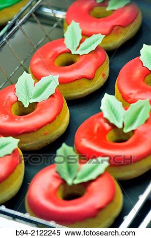 Donuts in Christmas time. Barcelona. Catalonia. Spain. View Large Photo Image Stock Photography - Donuts in Christmas time. Barcelona. Catalonia. Spain.. Fotosearch