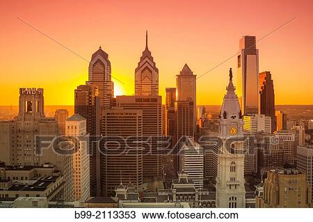 DOWNTOWN SKYLINE PHILADELPHIA PENNSYLVANIA USA. View Large Photo Image Stock Image - DOWNTOWN SKYLINE PHILADELPHIA PENNSYLVANIA USA.. Fotosearch