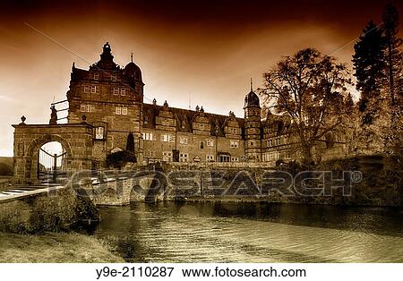Stock Photo - Haemelschenburg Castle near Hamelin, Weserbergland, Lower Saxony, Germany, Europe. Fotosearch