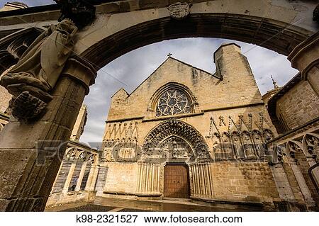 iglesia de Santa Maria, siglo XIII, Olite, comunidad foral de Navarra, Spain. View Large Photo Image Stock Photo - iglesia de Santa Maria, siglo XIII, Olite, comunidad foral de Navarra, Spain.. Fotosearch