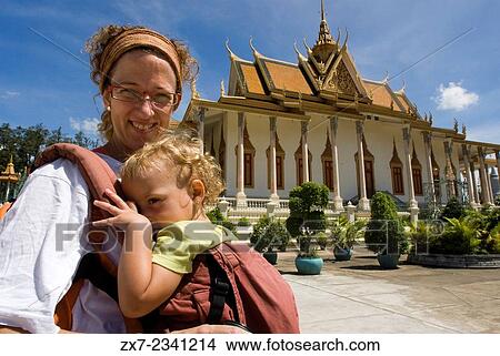 Inside Royal Palace. Phnom Penh. Cambodia. Travel with children's. Mother traveling with her daughter. View Large Photo Image Picture - Inside Royal Palace. Phnom Penh. Cambodia. Travel with children's. Mother traveling with her daughter.. Fotosearch