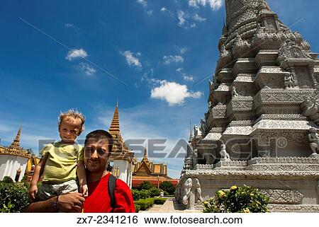 Inside Royal Palace. Phnom Penh. Cambodia. Travel with children's. Father traveling with her daughter. View Large Photo Image Stock Photograph - Inside Royal Palace. Phnom Penh. Cambodia. Travel with children's. Father traveling with her daughter.. Fotosearch