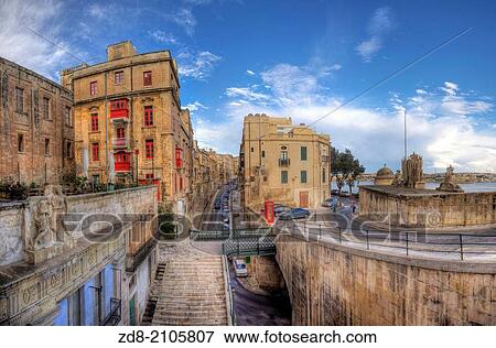 la valleta. malta. View Large Photo Image Stock Photo - la valleta. malta.. Fotosearch