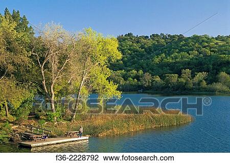 Stock Image - Lafayette Reservoir, Lafayette, California.. Fotosearch