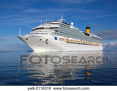 Large Cruise Ship, Reykjavik, Iceland. View Large Photo Image Stock Photograph - Large Cruise Ship, Reykjavik, Iceland.. Fotosearch
