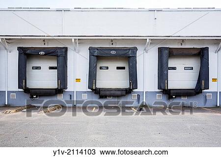 Loading bays for trucks. View Large Photo Image Stock Image - Loading bays for trucks.. Fotosearch