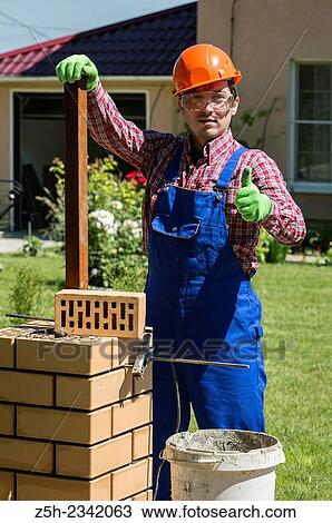 Mason is brickwork. View Large Photo Image Stock Image - Mason is brickwork.. Fotosearch