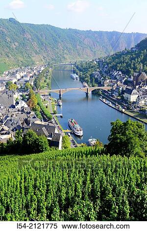 Stock Photography - Mosel River Cochem Germany DE Europe River Cruise Moselle Tributary Rhine.. Fotosearch