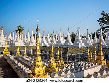 Myanmar, Mandalay City, Kuthodaw Pagoda. View Large Photo Image Picture - Myanmar, Mandalay City, Kuthodaw Pagoda.. Fotosearch