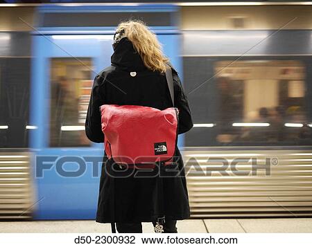 Passenger on the subway system, Stockholm, Sweden View Large Photo Image Stock Image - Passenger on the subway system, Stockholm, Sweden. Fotosearch