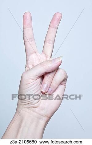 Peace, Hand Gesture, studio shot View Large Photo Image Stock Image - Peace, Hand Gesture, studio shot. Fotosearch