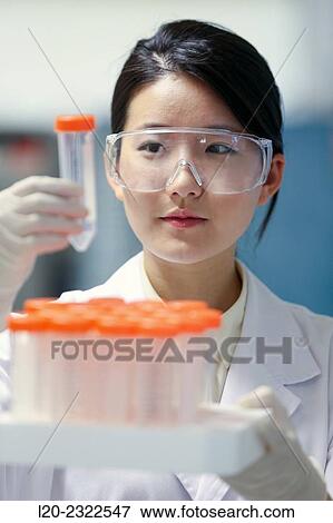 Stock Photo - Researcher. Biological test laboratory. Chemical Analysis Laboratory. Technological Services to Industry. Tecnalia Research and Innovation, Donostia, San Sebastian, Gipuzkoa, Basque Country, Spain.. Fotosearch