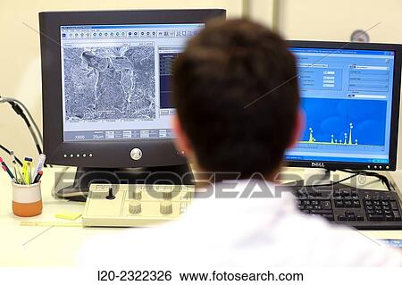 Researcher. SEM. Scanning Electronic Microscope. Technological Services to Industry. Tecnalia Research and Innovation, Donostia, San Sebastian, Gipuzkoa, Basque Country, Spain. View Large Photo Image Stock Photograph - Researcher. SEM. Scanning Electronic Microscope. Technological Services to Industry. Tecnalia Research and Innovation, Donostia, San Sebastian, Gipuzkoa, Basque Country, Spain.. Fotosearch