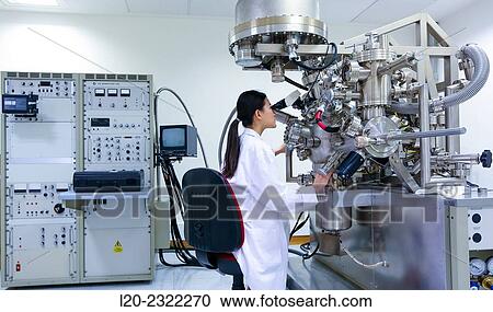 Researcher. Surface spectrometer, Photoelectron spectroscopy, Auger Electron Spectroscopy, AES, VG Scientific ESCAlab 200D Surface Analysis Equipment. View Large Photo Image Stock Image - Researcher. Surface spectrometer, Photoelectron spectroscopy, Auger Electron Spectroscopy, AES, VG Scientific ESCAlab 200D Surface Analysis Equipment.. Fotosearch