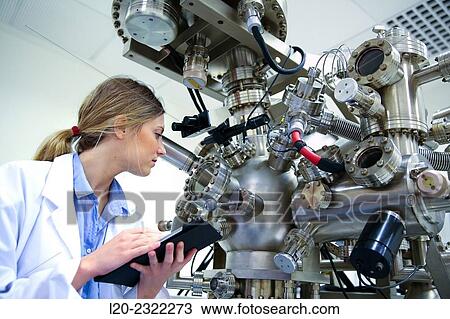 Researcher. Surface spectrometer, Photoelectron spectroscopy, Auger Electron Spectroscopy, AES, VG Scientific ESCAlab 200D Surface Analysis Equipment. View Large Photo Image Stock Image - Researcher. Surface spectrometer, Photoelectron spectroscopy, Auger Electron Spectroscopy, AES, VG Scientific ESCAlab 200D Surface Analysis Equipment.. Fotosearch
