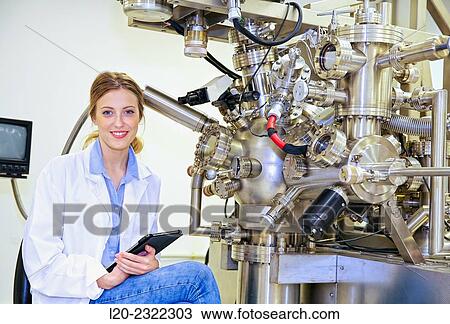 Researcher. Surface spectrometer, Photoelectron spectroscopy, Auger Electron Spectroscopy, AES, VG Scientific ESCAlab 200D Surface Analysis Equipment. View Large Photo Image Stock Image - Researcher. Surface spectrometer, Photoelectron spectroscopy, Auger Electron Spectroscopy, AES, VG Scientific ESCAlab 200D Surface Analysis Equipment.. Fotosearch