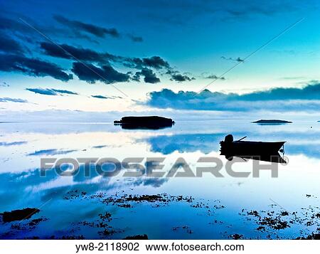 Small boat in fjord, Hornafjordur, Iceland. View Large Photo Image Stock Image - Small boat in fjord, Hornafjordur, Iceland.. Fotosearch
