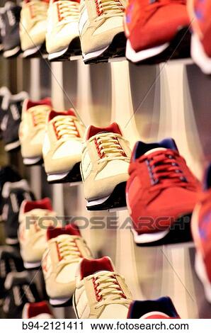 Sneakers for sale. View Large Photo Image Stock Image - Sneakers for sale.. Fotosearch