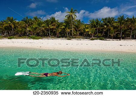 Snorkeling off Fadol Island, Kai Islands, Moluccas, Indonesia. View Large Photo Image Stock Photography - Snorkeling off Fadol Island, Kai Islands, Moluccas, Indonesia.. Fotosearch