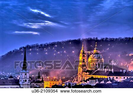 Picture - St Nicholas Church Lesser Town Prague Czech Republic. Fotosearch