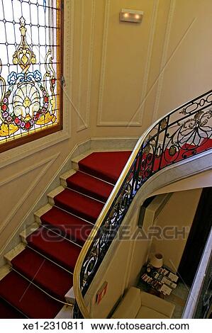 Stairs, building of the College of Industrial Technical Engineers, Barcelona, Catalonia, Spain View Large Photo Image Stock Image - Stairs, building of the College of Industrial Technical Engineers, Barcelona, Catalonia, Spain. Fotosearch