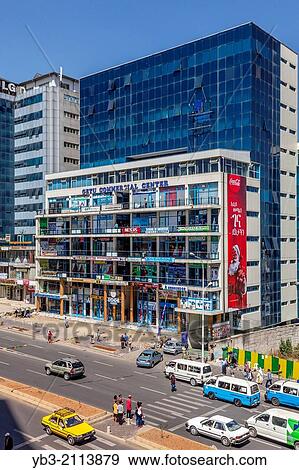 The Bole Road, Addis Ababa, Ethiopia. View Large Photo Image Stock Photo - The Bole Road, Addis Ababa, Ethiopia.. Fotosearch