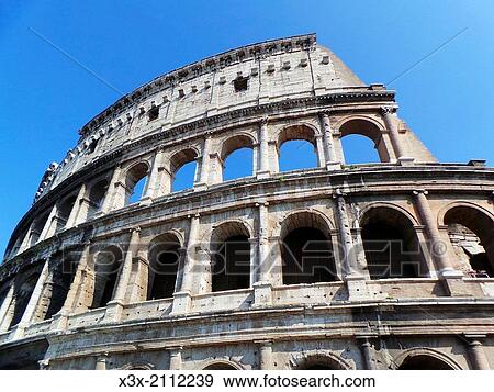 Stock Photo - The Roman Colosseum. Rome, Italy.. Fotosearch