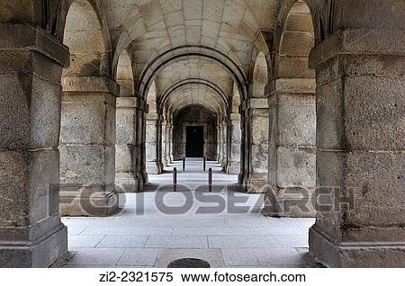 Stock Photography - The Royal Seat of San Lorenzo of El Escorial, XVIth century. Madrid, Spain. Fotosearch