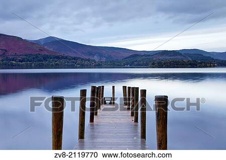 The still waters of Derwent Water in the Lake District national park, Cumbria, UK. View Large Photo Image Stock Image - The still waters of Derwent Water in the Lake District national park, Cumbria, UK.. Fotosearch
