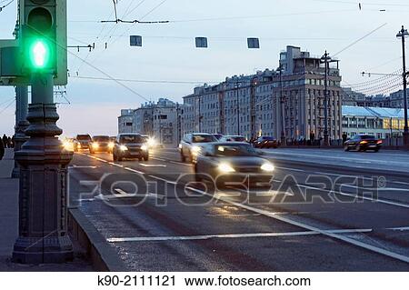 Traffic across a bridge in central Moscow, Russia, Europe. View Large Photo Image Stock Image - Traffic across a bridge in central Moscow, Russia, Europe.. Fotosearch