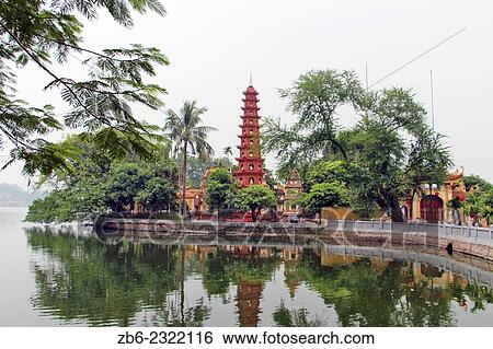 Stock Photograph - Tran Quoc Pagoda in Hanoi. Fotosearch
